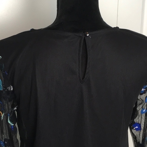 🎉 SALE Du Jour Embroidered Tulle Top - Picture 6 of 9